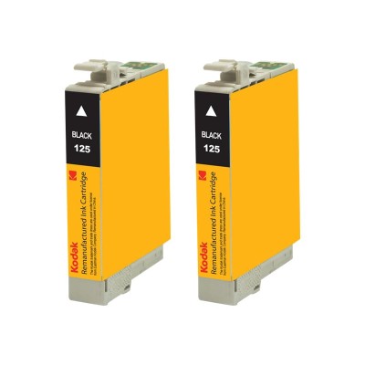 eReplacements T125120-D2-KD Kodak - 2-pack - High Yield - black - remanufactured - ink cartridge (equivalent to: Epson T125120) - for Epson Stylus NX230 Small-i eReplacements T125120-D2-KD Kodak - 2-pack - High Yield - black - remanufactured - ink cartridge (equivalent to: Epson T125120) - for Epson Stylus NX230 Small-i