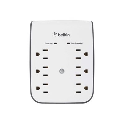 Belkin BSV602TT SurgePlus USB Wall Mount - Surge protector - output connectors: 6 Belkin BSV602TT SurgePlus USB Wall Mount - Surge protector - output connectors: 6