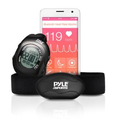 Pyle PYLPSBTHR70BK Wireless Training Exercise Strap and Wrist Watch System Pyle PYLPSBTHR70BK Wireless Training Exercise Strap and Wrist Watch System