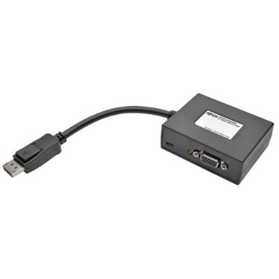 Tripplite B157-002-vga 2-port Displayport To Vga Video Splitter 1080p 1920 X 1080 60hz - Video Splitter - 2 X Vga - Desktop