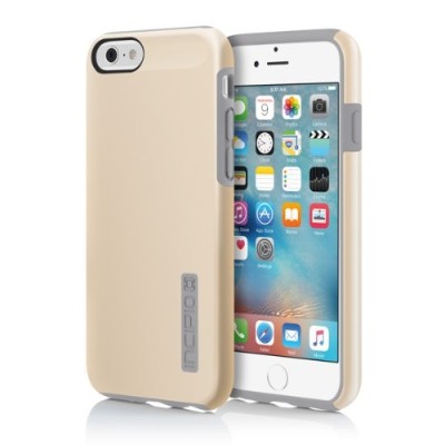 Incipio IPH 1179 CHGY DualPro Hard Shell Case With Impact Absorbing Core for iPhone 6 iPhone 6s Champagne Gray