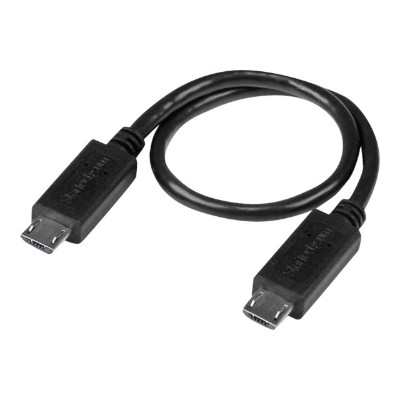StarTech.com UUUSBOTG8IN 8in USB OTG Cable Micro USB to Micro USB M M USB OTG Mobile Device Adapter Cable 8 inch