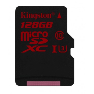 Kingston SDCA3 128GBSP Flash memory card 128 GB UHS Class 3 microSDXC UHS I