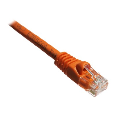 Axiom Memory C6AMB O25 AX Patch cable RJ 45 M to RJ 45 M 25 ft UTP CAT 6a IEEE 802.3an molded snagless stranded orange