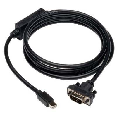 TrippLite P586-010-VGA-V2 Mini DisplayPort to VGA Active Adapter M/M 1920 x 1200 1080p 10' TrippLite P586-010-VGA-V2 Mini DisplayPort to VGA Active Adapter M/M 1920 x 1200 1080p 10'