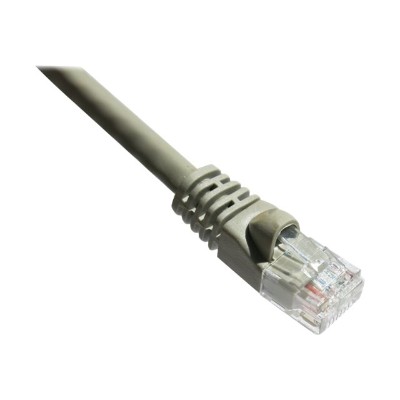 Axiom Memory AXG95793 Patch cable RJ 45 M to RJ 45 M 15 ft UTP CAT 6a IEEE 802.3an booted molded snagless stranded gray