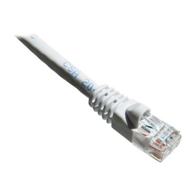 Axiom Memory AXG95847 Patch cable RJ 45 M to RJ 45 M 3 ft UTP CAT 6a IEEE 802.3an booted molded snagless stranded white