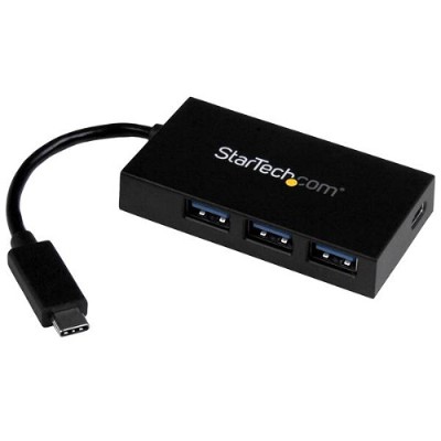 StarTech.com HB30C3A1CFS 4 Port USB 3.0 Hub USB C to 1x USB C 3x USB A Includes Power Adapter USB C Hub USB Type C USB Type C