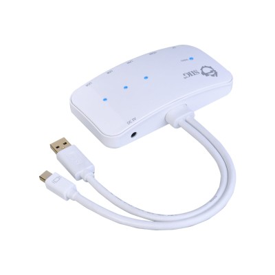 SIIG JU-H30212-S1 Mini-DP Video Dock with USB 3.0 LAN Hub - Docking station - (USB) - GigE SIIG JU-H30212-S1 Mini-DP Video Dock with USB 3.0 LAN Hub - Docking station - (USB) - GigE