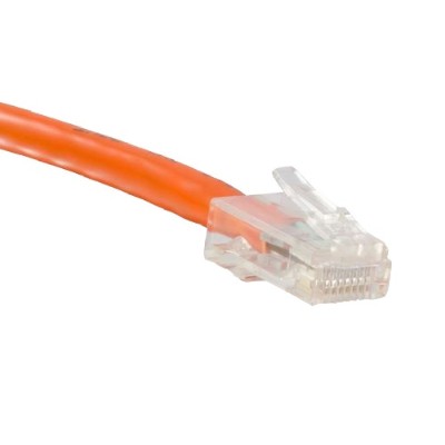 ENET Solutions C6 OR NB 15 ENC Cat6 Orange 15 Foot Non Booted No Boot UTP High Quality Network Patch Cable RJ45 to RJ45 15Ft