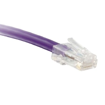 ENET Solutions C6 PR NB 15 ENC Cat6 Purple 15 Foot Non Booted No Boot UTP High Quality Network Patch Cable RJ45 to RJ45 15Ft