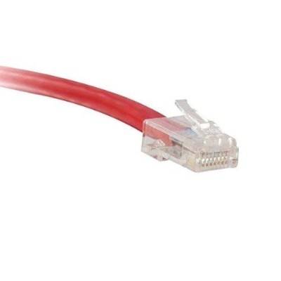 ENET Solutions C6 RD NB 2 ENC Cat6 Red 2 Foot Non Booted No Boot UTP High Quality Network Patch Cable RJ45 to RJ45 2Ft