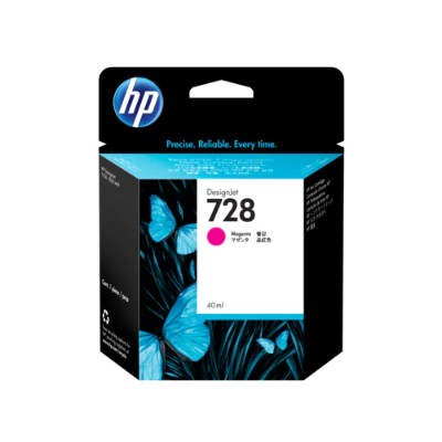 HP Inc. F9J62A 728 40 ml dye based magenta original DesignJet ink cartridge for DesignJet T730 T830