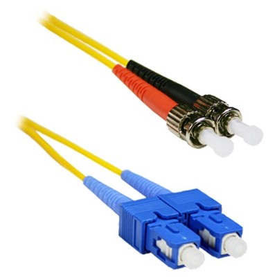 ENET Solutions SCST-SM-5M-ENC 5m (16.40 ft) SC-ST OS1 9/125 Yellow Duplex Single-mode PVC Fiber Optic Patch/Jumper Cable ENET Solutions SCST-SM-5M-ENC 5m (16.40 ft) SC-ST OS1 9/125 Yellow Duplex Single-mode PVC Fiber Optic Patch/Jumper Cable