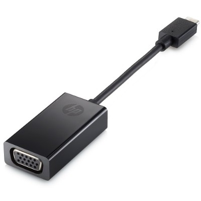 HP Inc. N9K76AA ABA External video adapter USB Type C VGA black for Chromebook 13 G1 Elite Slice Slice for Meeting Rooms Elite x3 EliteBook 1040 G3