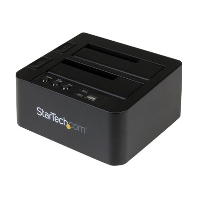 StarTech.com SDOCK2U313R USB 3.1 10Gbps Standalone Duplicator Dock for 2.5 3.5 SATA SSD HDD Fast Speed Duplication up to 28GB min