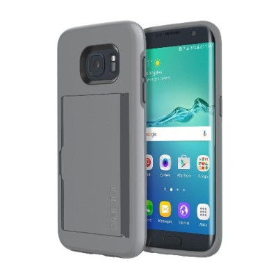 Incipio SA 724 GRY Stowaway Credit Card Case with Integrated Stand for Samsung Galaxy S7 Gray
