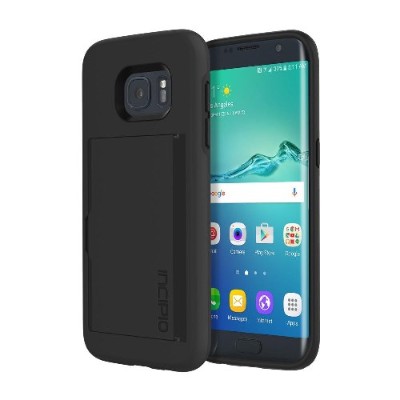 Incipio SA 724 BLK Stowaway Credit Card Case with Integrated Stand for Samsung Galaxy S7 Black