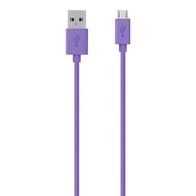 Belkin F2CU012BT04 PUR MIXIT USB cable Micro USB Type B M to USB M 4 ft purple