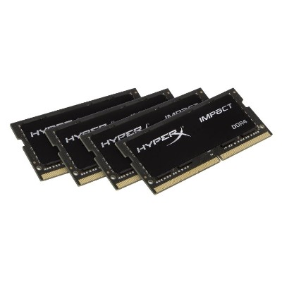 Kingston HX424S15IBK4 64 64GB 2400MHz DDR4 CL15 SODIMM Kit of 4 HyperX Impact