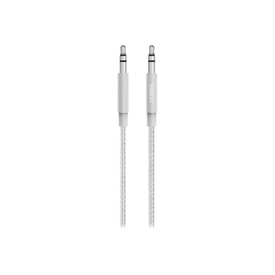 Belkin AV10164BT04-SLV MIXIT Aux Cable - Audio cable - stereo mini jack (M) to stereo mini jack (M) - 4 ft - silver Belkin AV10164BT04-SLV MIXIT Aux Cable - Audio cable - stereo mini jack (M) to stereo mini jack (M) - 4 ft - silver