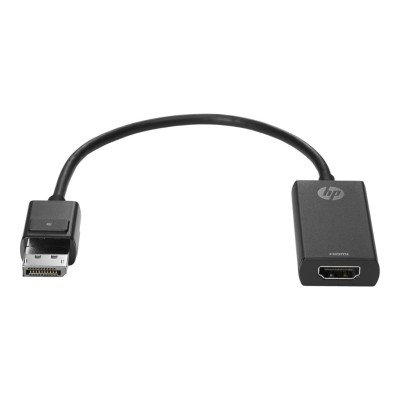 HP Inc. K2K92AA DisplayPort to HDMI Adapter Video adapter DisplayPort HDMI HDMI F to DisplayPort M 1 ft black for Elite Slice Slice for Meeti