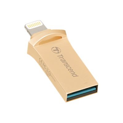 Transcend TS32GJDG500G JetDrive Go 500 - USB flash drive - 32 GB - USB 3.1 / Lightning - gold Transcend TS32GJDG500G JetDrive Go 500 - USB flash drive - 32 GB - USB 3.1 / Lightning - gold