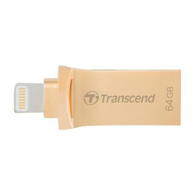 Transcend TS64GJDG500G JetDrive Go 500 - USB flash drive - 64 GB - USB 3.1 / Lightning - gold Transcend TS64GJDG500G JetDrive Go 500 - USB flash drive - 64 GB - USB 3.1 / Lightning - gold