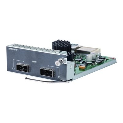 Hewlett Packard Enterprise JH155A 2-port QSFP+ Module - Expansion module - 40Gb Ethernet x 2 - for 5510 2-port QSFP+ Module Hewlett Packard Enterprise JH155A 2-port QSFP+ Module - Expansion module - 40Gb Ethernet x 2 - for 5510 2-port QSFP+ Module