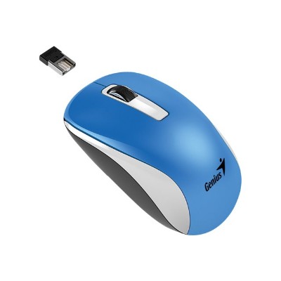 Genius 31030114110 NX-7010 - Mouse - optical - 3 buttons - wireless - 2.4 GHz - USB wireless receiver - metallic blue Genius 31030114110 NX-7010 - Mouse - optical - 3 buttons - wireless - 2.4 GHz - USB wireless receiver - metallic blue