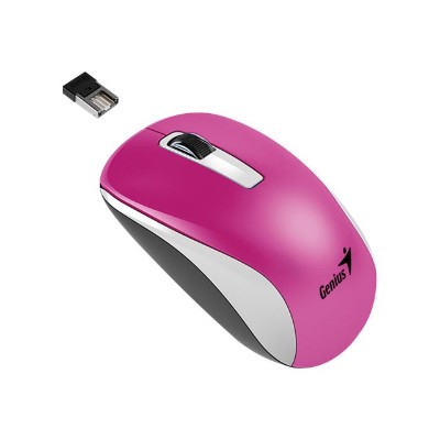 Genius 31030114107 NX-7010 - Mouse - optical - 3 buttons - wireless - 2.4 GHz - USB wireless receiver - metallic magenta Genius 31030114107 NX-7010 - Mouse - optical - 3 buttons - wireless - 2.4 GHz - USB wireless receiver - metallic magenta