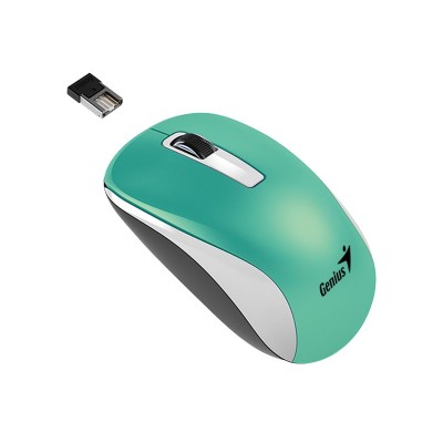 Genius 31030114109 NX-7010 - Mouse - optical - 3 buttons - wireless - 2.4 GHz - USB wireless receiver - turquoise metallic Genius 31030114109 NX-7010 - Mouse - optical - 3 buttons - wireless - 2.4 GHz - USB wireless receiver - turquoise metallic