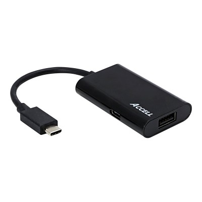Accell U213B 001B USB adapter USB Type C M to USB Type A USB Type C F USB 3.0 6.9 in reversible C connector