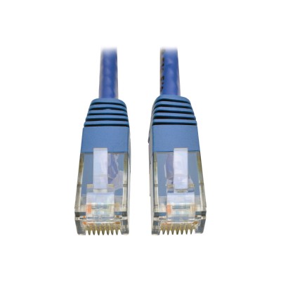 TrippLite N200 010 BL Cat6 Gigabit Molded Patch Cable RJ45 M M 550MHz 24 AWG Blue 10 Patch cable RJ 45 M to RJ 45 M 10 ft UTP CAT 6 IEEE 802.3a