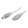 10 ft. Transparent USB Cable A-B M/M