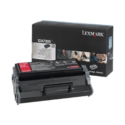 Lexmark 12A7305 High Yield black original toner cartridge LCCP LRP for E321 321t 323 323n 323t 323tn