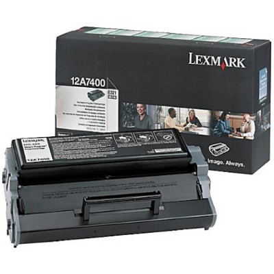 Lexmark 12A7400 Black original toner cartridge LRP for E321 321t 323 323n 323t 323tn