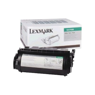 Lexmark 12A7468 High Yield black original toner cartridge for label applications LRP for T630 632 634 634dtn 32 X630 632 634