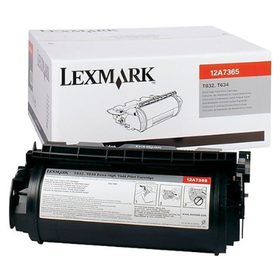 Lexmark 12A7365 Black original toner cartridge for T632 634 634dtn 32 X632 634