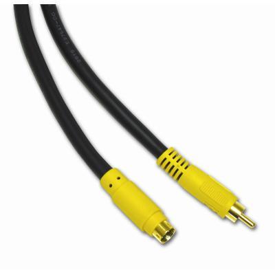 Cables To Go 27963 Value Series 3ft Value Series Bi Directional S Video to Composite Video Cable Video cable S Video composite video RCA M to 4 pin mi