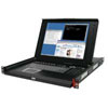 1U Cabinet Console with Integrated 16 Port KVM Switch