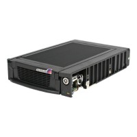 Black 3.5in IDE Hard Drive Mobile Rack for 5.25in Bay w/ fan - storage mobile rack