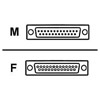 RS232 Straight-Through Cable DB25M/F 25'