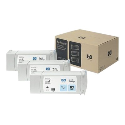 83 3-pack 680-ml Light Cyan UV Cartridges