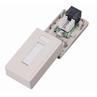 Cables To Go 03834 Premise Plus Surface mount box ivory 1 port