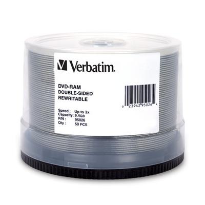 Verbatim 95026 DataLifePlus 50 x DVD RAM 9.4 GB 3x spindle