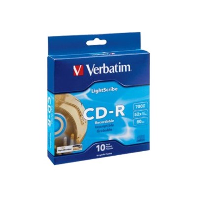 DataLifePlus LightScribe - CD-R x 10 - 700 MB - storage media