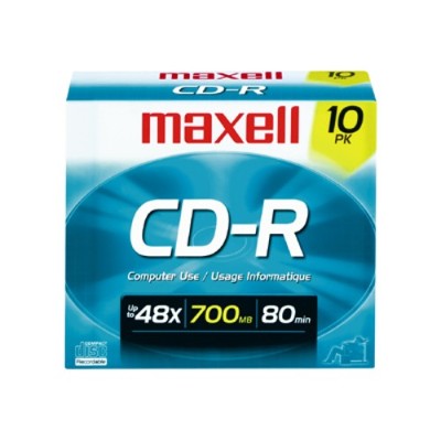 Maxell 648210 10 x CD R 700 MB 80min
