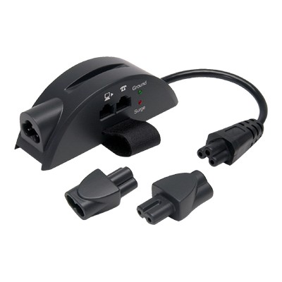 500 Joules 2&3 Prong RJ11/RJ45 EMI/RFI Notebook Surge Suppressor