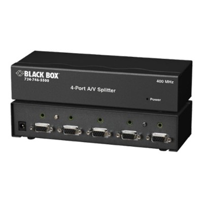 Black Box AC650A 4 Audio Video Splitter Video audio splitter desktop